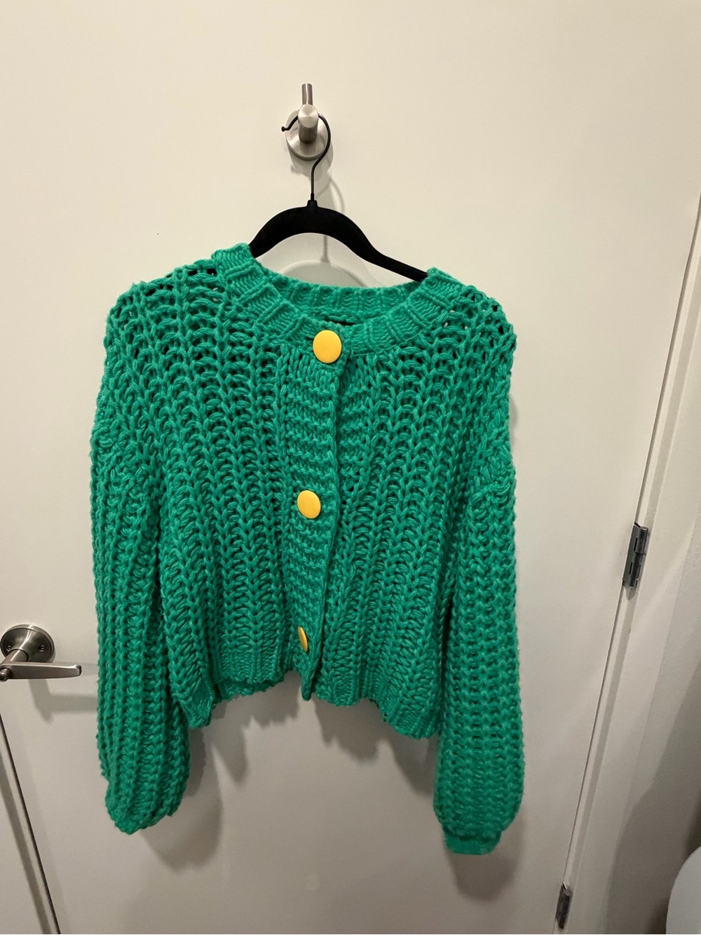 Dressed in LALA You Wish Hand Knit Chunky Cardigan